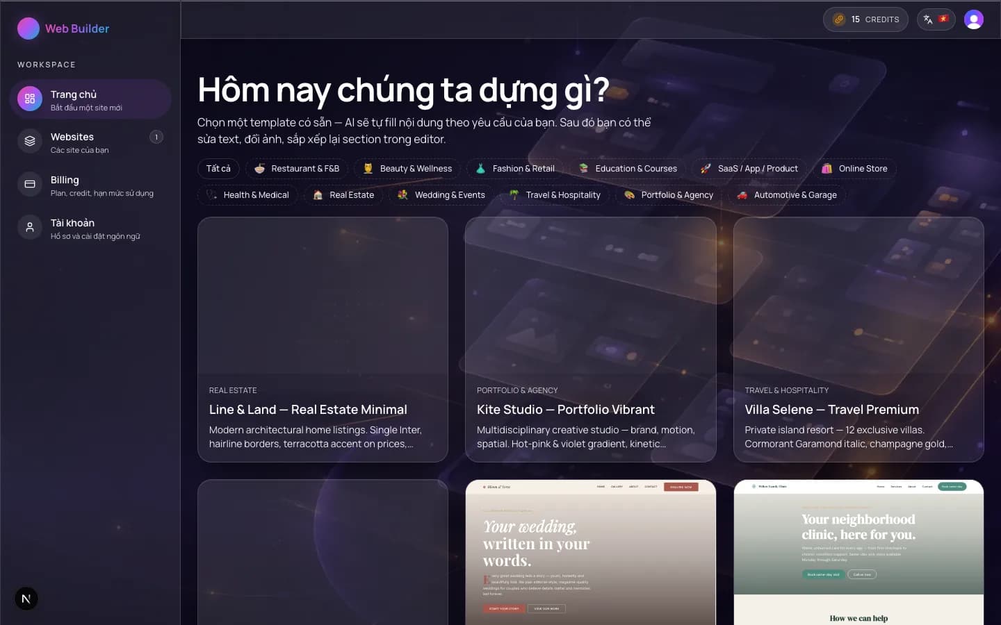 Thư viện mẫu website